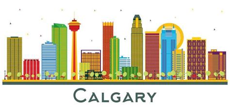 Calgary Skyline Vector Art Icons And Graphics For Free Download