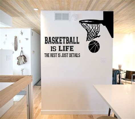 Basketball Is Life Wall Decal Basketball Wall By Sportsvinyl Basketball