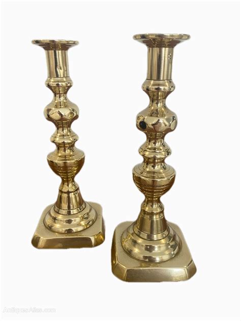 Antiques Atlas Pair Of Antique Victorian Brass Candlesticks