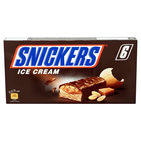 SNICKERS Ice Cream Bar Pack Ml G Ice Cream Cones Sticks Bars Iceland Foods