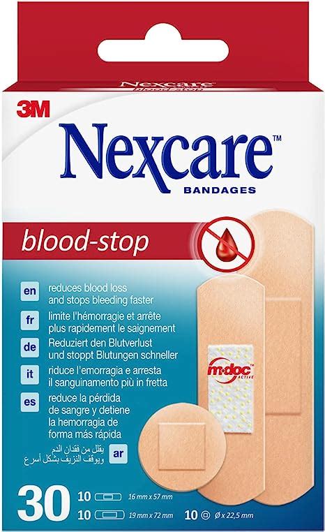 Pansements hémostatiques Nexcare Blood Stop assortiment paquet Amazon fr Hygiène et Santé