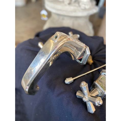 The early 1950s saw an explosion of bathrooms with pink toilets, tubs, and sinks and walls tiled in shades of gray—like this textbook example. 1950s Sherle Wagner Chrome Bathroom Faucet - 3 Pieces ...