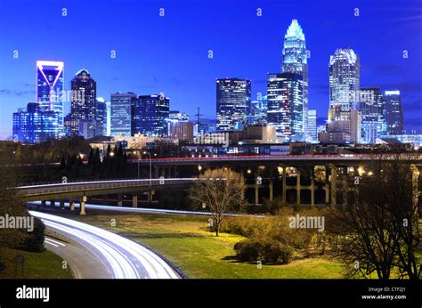 Downtown Charlotte North Carolina Usa Skyline Stock Photo Alamy