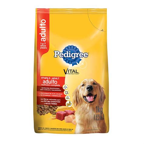 Comida Para Perros Pedigree Vital Protection Adultos Nutrición Completa Bolsa 1kg Plazavea