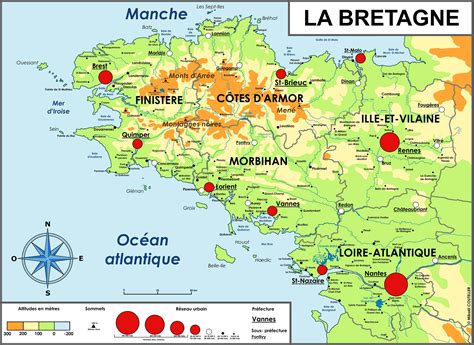 Carte De La Bretagne Avec Toutes Les Villes Info Voyage Carte Plan