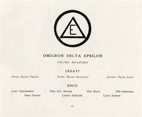 Omicron Delta Epsilon The Wistarion Pg 97 1902 Archive Flickr