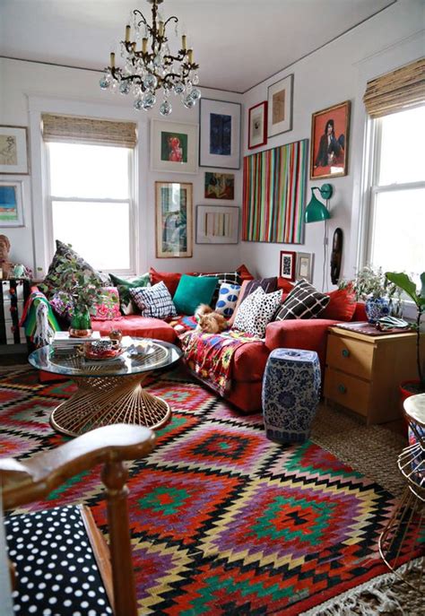 Short on cash to decorate your craft room? Top 19 Boho Interior Designs For Living Room - Easy ...