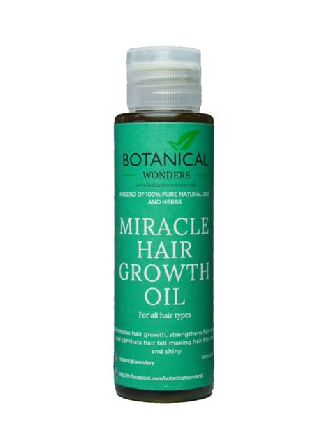 Miracle Hair Growth Oil Botanical Wonders