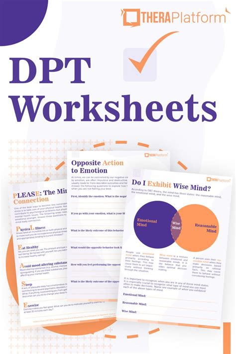 Free Dpt Worksheets For Your Therapy Resource Box Cbt Therapy