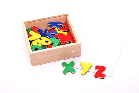 Viga Wooden Magnetic Alphabet Pack Of 52 Uppercase And Lowercase Letters