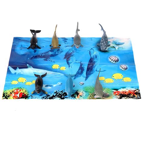 Shark And Whale 3 Toy Figures 12 Pack
