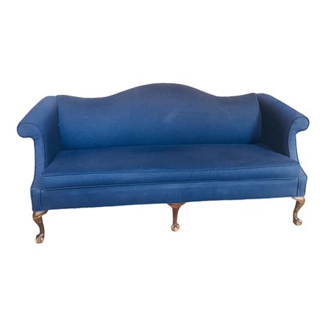 Queen Anne Style Camelback Sofa Chairish