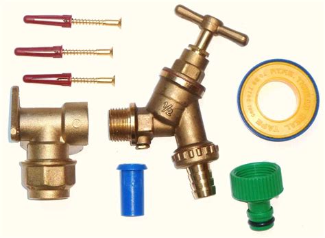 20mm Mdpe Outside Tap Kit With Double Check Valve Bib Tap