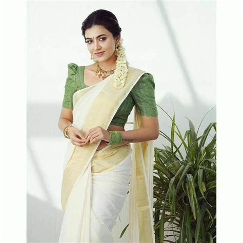 Perfect Kerala Look In 2020 Saree Models Kasavu Saree Kerala