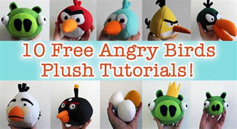 10 Plush Angry Birds Tutorials