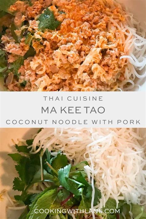 Mee Ka Tee Recipe Authentic Thai And Lao Coconut Noodle Soup Recipe