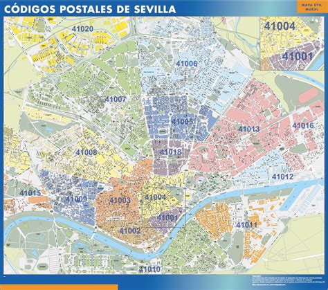 Diese moderne karte von sevilla, spanien, ist auf hochwertigem fine art papier gedruckt und in einer auswahl von fünf größen erhältlich. Postleitzahlen Sevilla Karte | Landkarten für Österreich ...