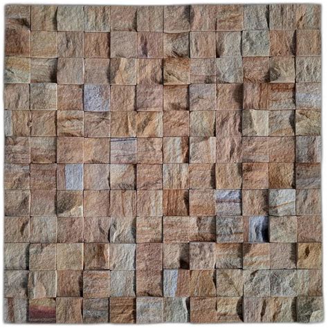 Stone Matt Rock Face Wall Cladding Tiles Thickness 15 Mm Size 2x2