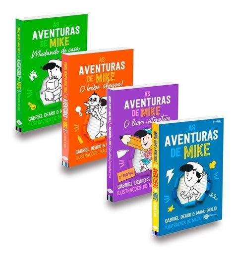 Livro As Aventuras De Mike Coleção Completa Com 4 Livros Frete grátis