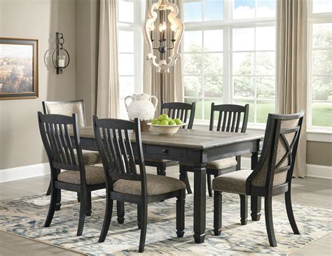 Tyler Creek Black And Gray Rectangular Dining Room Set From Ashley