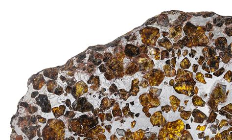 A Large Slice Of The Fukang Pallasite Meteorite Natural History