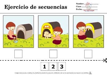 Ejercicio De Secuencias Spanish Sequence Sequencing Autism Adhd Free Freebie