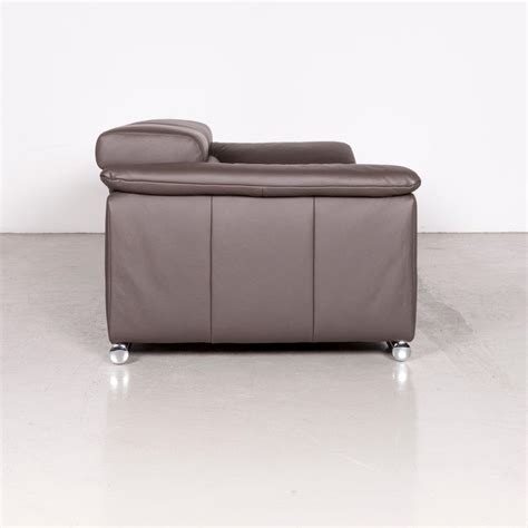 Exclusive, classic and always different. Ewald Schillig Brand Blues Leather Sofa Brown Three-Seat ...