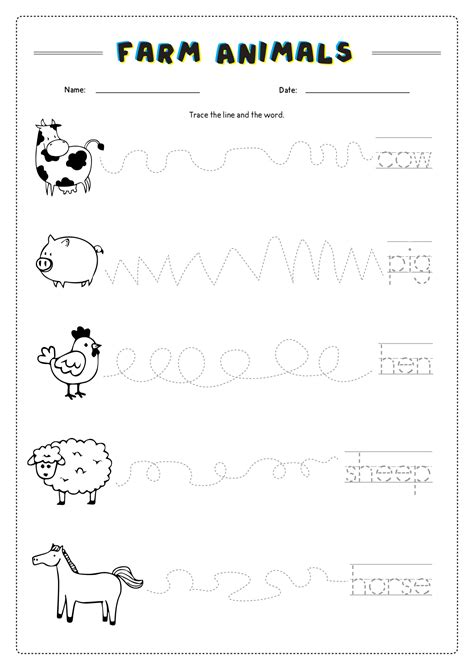 10 Farm Animals Worksheets For Kids Printable Free Pdf At