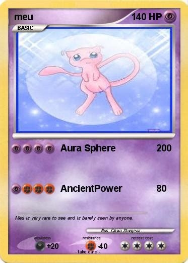 Pokémon Meu 6 6 Aura Sphere My Pokemon Card