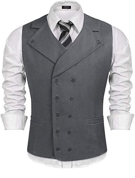 A special birthday offer just for you. Coofandy Men Suit Vest Solid Double Breasted Slim Fit ...