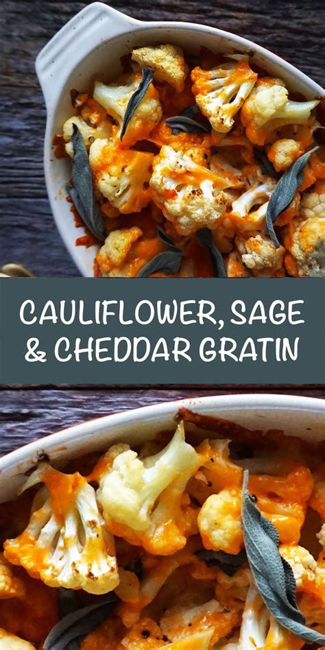 Cauliflower Sage And Cheddar Gratin