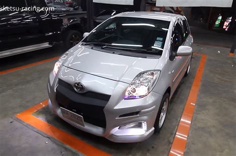 Modification Of The Toyota Yaris Bakpao Is Unique With A Gaping Grille