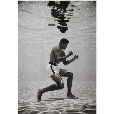 Muhammad Ali Training Underwater Miami 1961 By Flip Schulke Artsalon