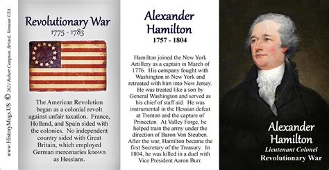 Hamilton Alexander Revolutionary War Ph