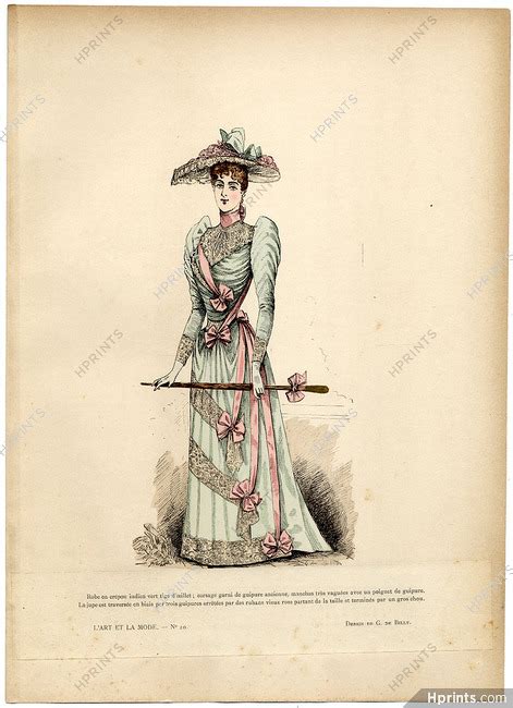Lart Et La Mode 1890 N°20 G De Billy Colored Fashion