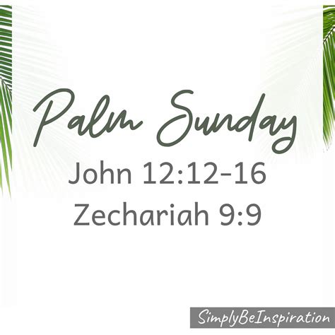 Palm Sunday Bible Verses And Devotional