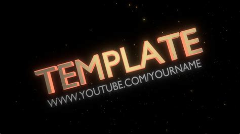 Free Blender Intro Template Youtube