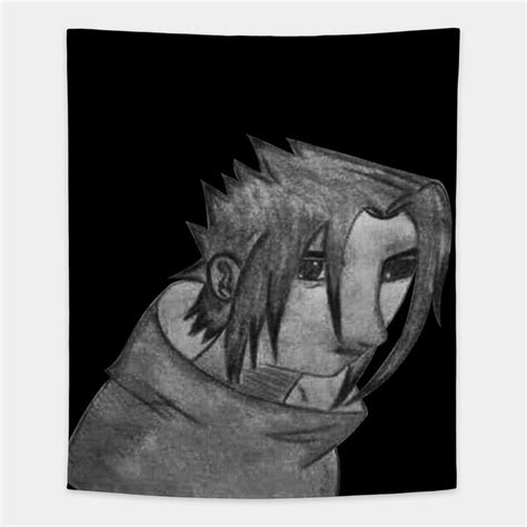 Bad Sasuke Drawing Tapestry Sasuke Drawing Cool Pencil Drawings