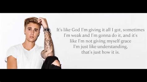 Justin Bieber Purpose Lyrics Youtube