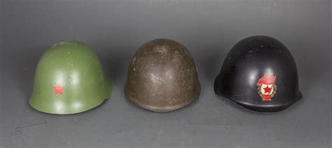 Lot Three Soviet Military Helmets