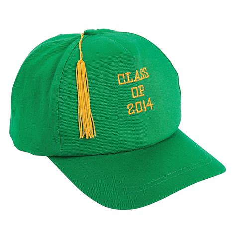 Green Class Of 2014 Graduation Baseball Cap Oriental Trading