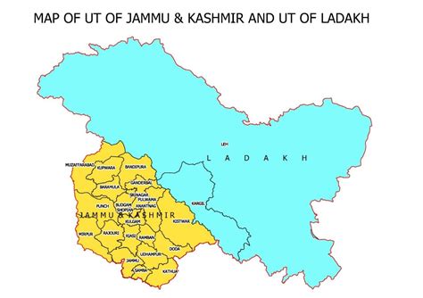 Maps Of Uts Of Jk Ladakh Released Map Of India Depicting New Uts