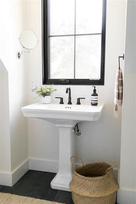Bathroom Mirror Ideas Over Pedestal Sink Artcomcrea