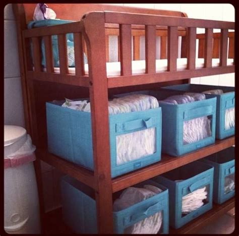 When you want to save as much room as possible. 1000+ images about change table organization on Pinterest ...