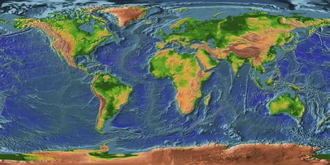 Topographic Map Of The Earth