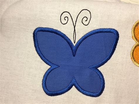 Butterfly Appliqué Butterfly Embroidery Design Butterfly Etsy