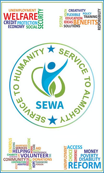 Social Sewa Service To Humanity Service To Almighty