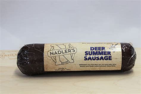 Venison Original Summer Sausage 9 Oz Nadlers Meats