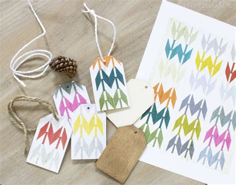 DIY Paper Backed Wood Gift Tags The Inspired Room