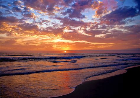 Australia Sunrise Sunset Beach Photo Ocean Art Seascape A1 Size Canvas
